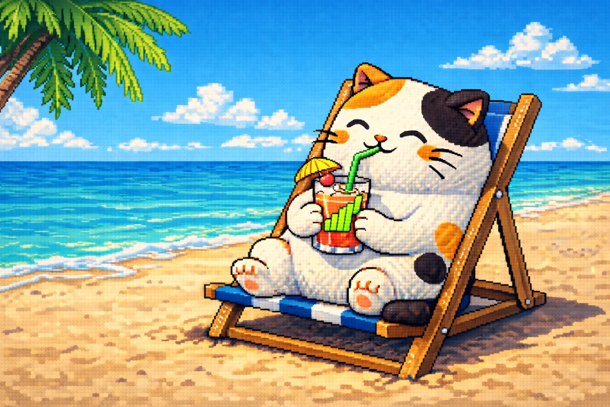 CushCat Vacation Illustration