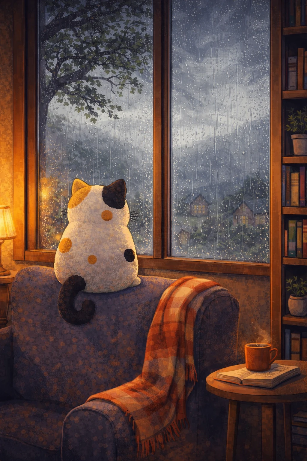 CushCat Storm And Quiet Illustration